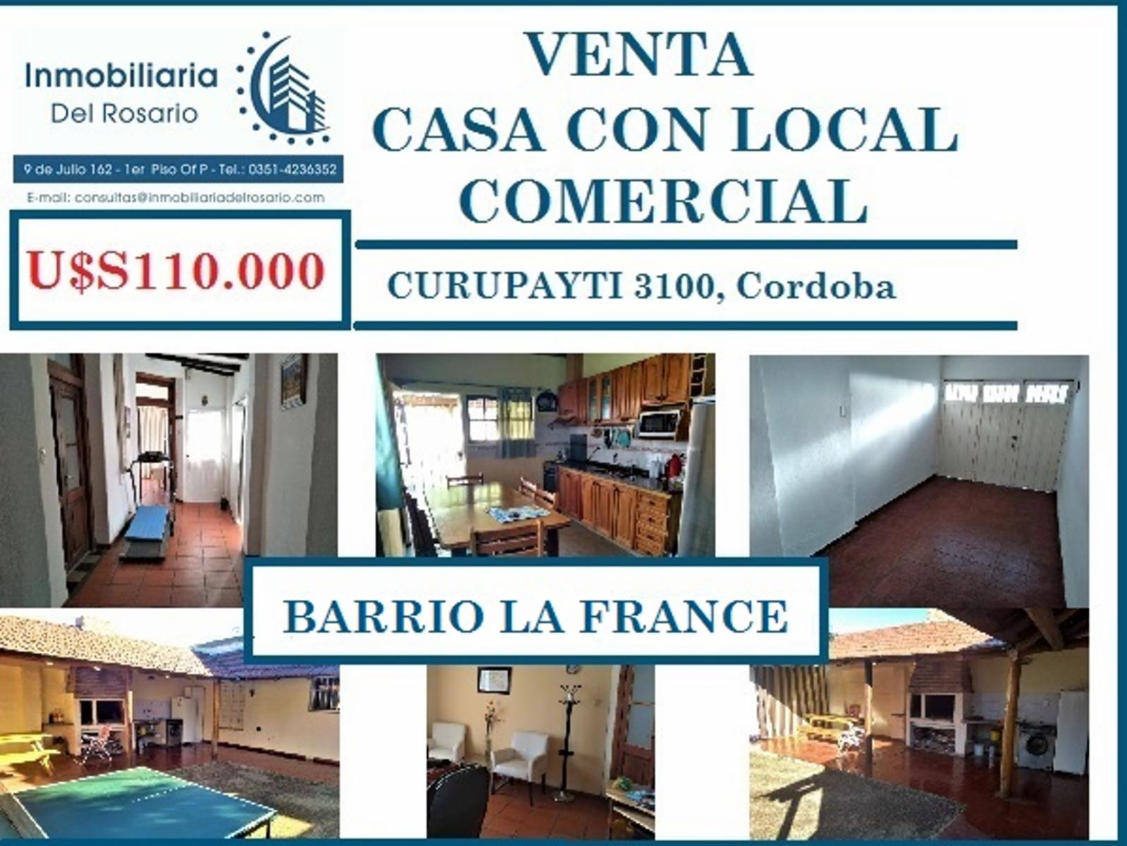 VENDO CASA CON LOCAL BARRIO LA FRANCE