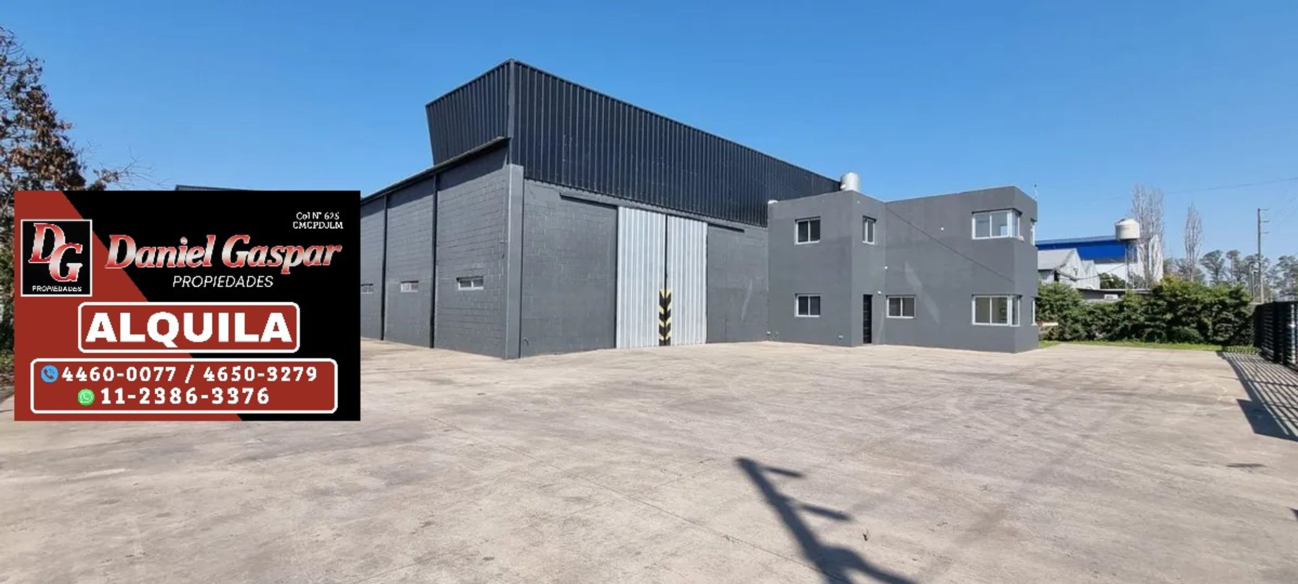 ALQUILER - IMPONENTE GALPÓN / NAVE INDUSTRIAL DE 2.400 M2 TOTALES