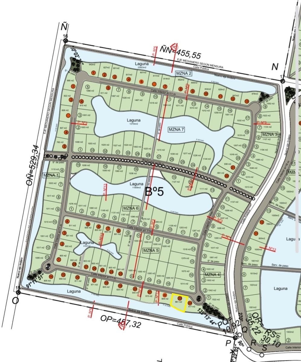 Terreno de 861 m² en Venta en Nuevos Aires Country Club