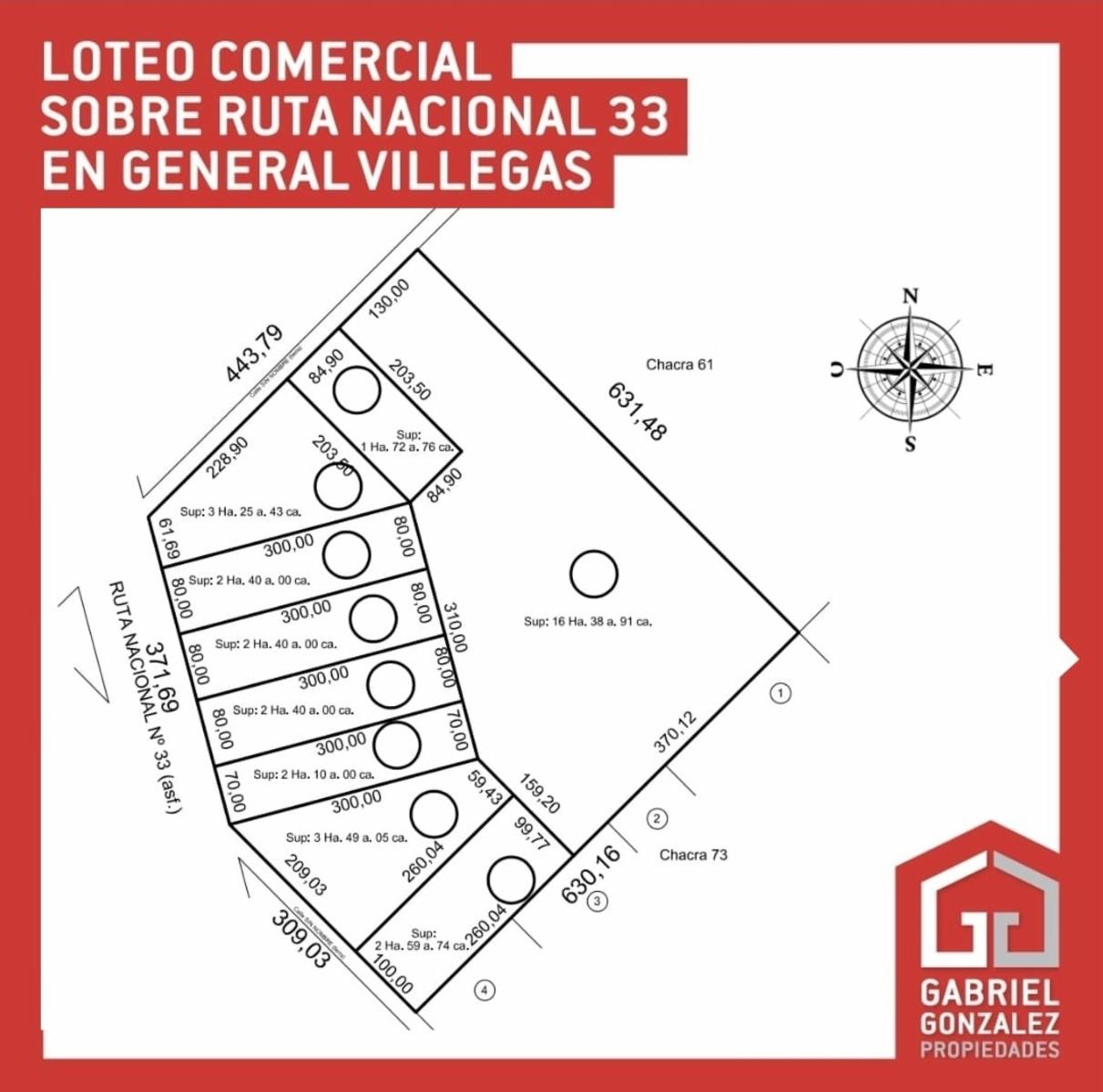 Loteo Ruta 33. General Villegas