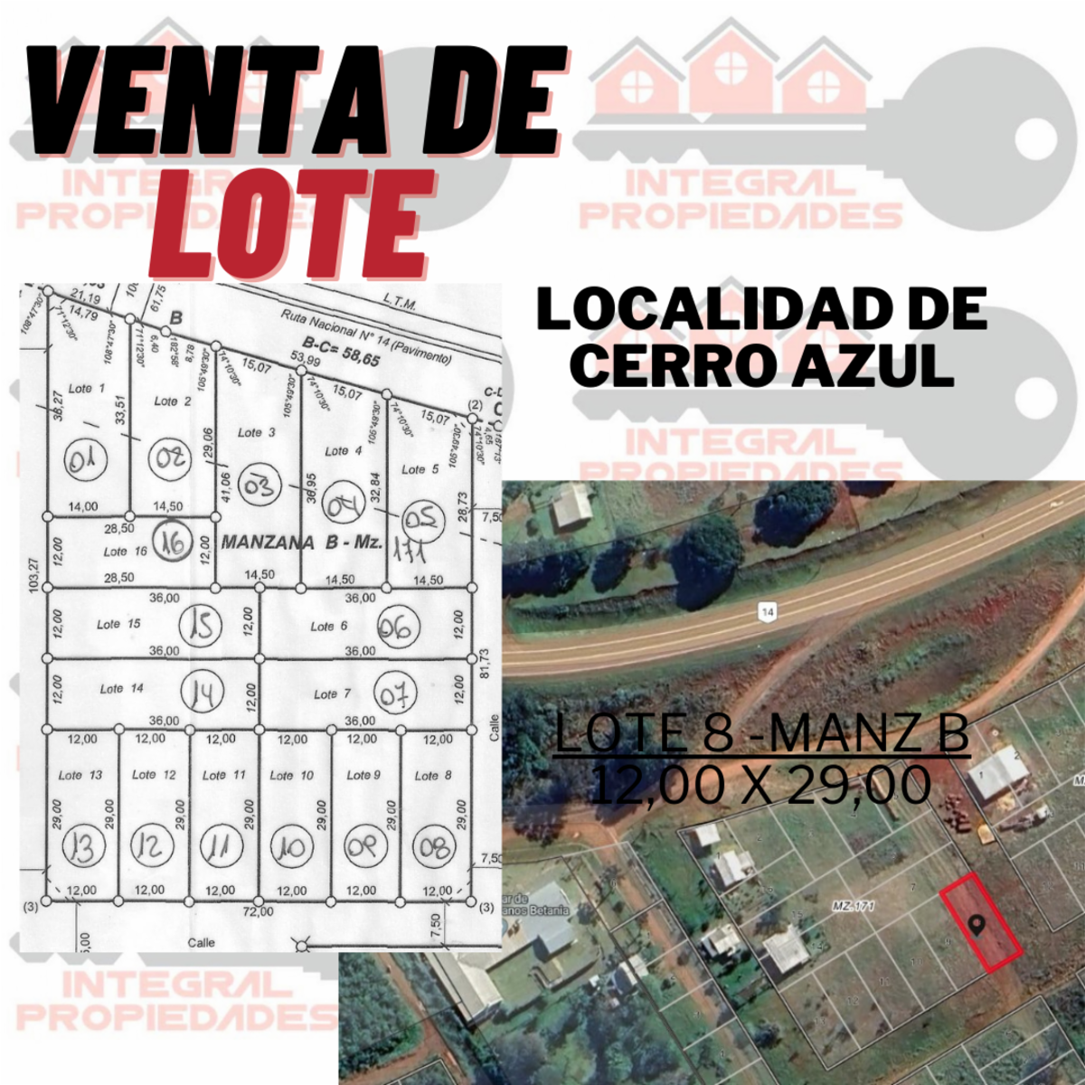 LOTE 8 - MANZ B - CERRO AZUL