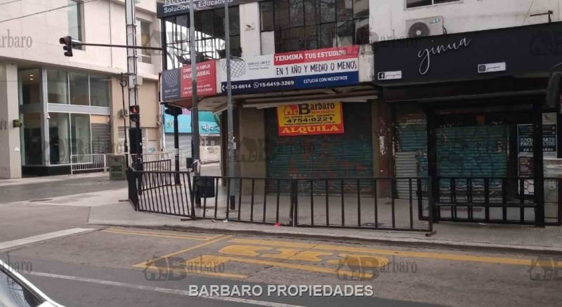 BARBARO ALQUILA LOCAL EN INMEJORABLE UBICACIÓN EN SAN MARTIN CENTRO
