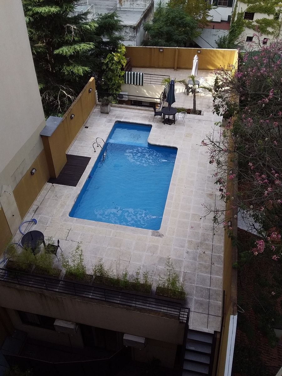 Monoambiente Amoblado equipado Edf Pileta y Solárium