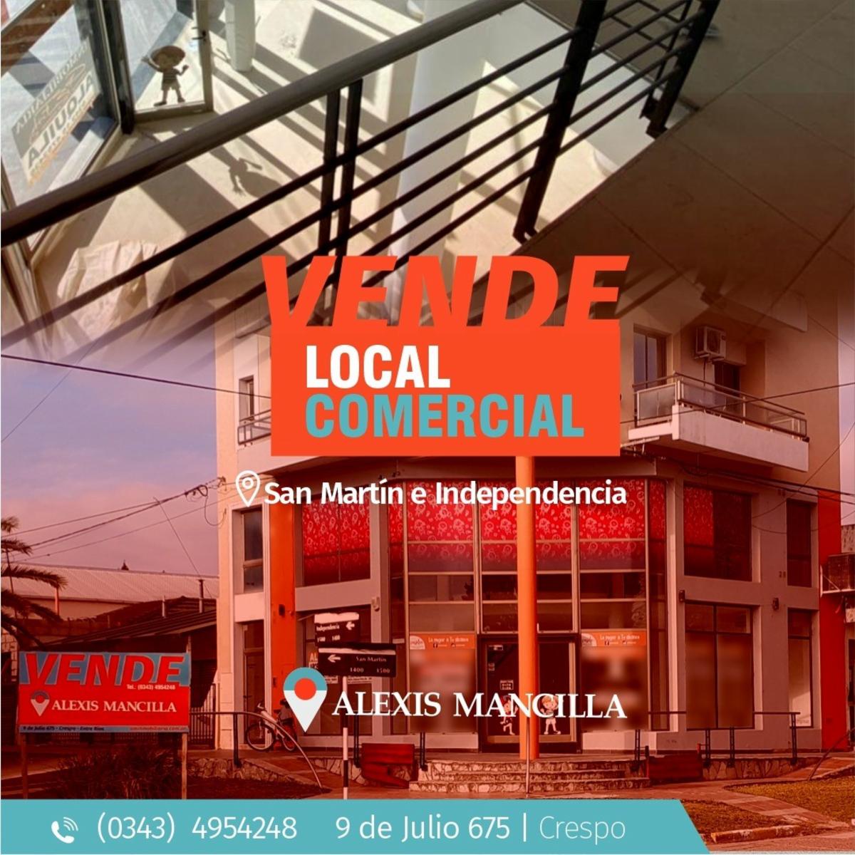 Local comercial en PH, con una superficie cubierta de 169,49 m2  Excelente ubicación en CRESPO.