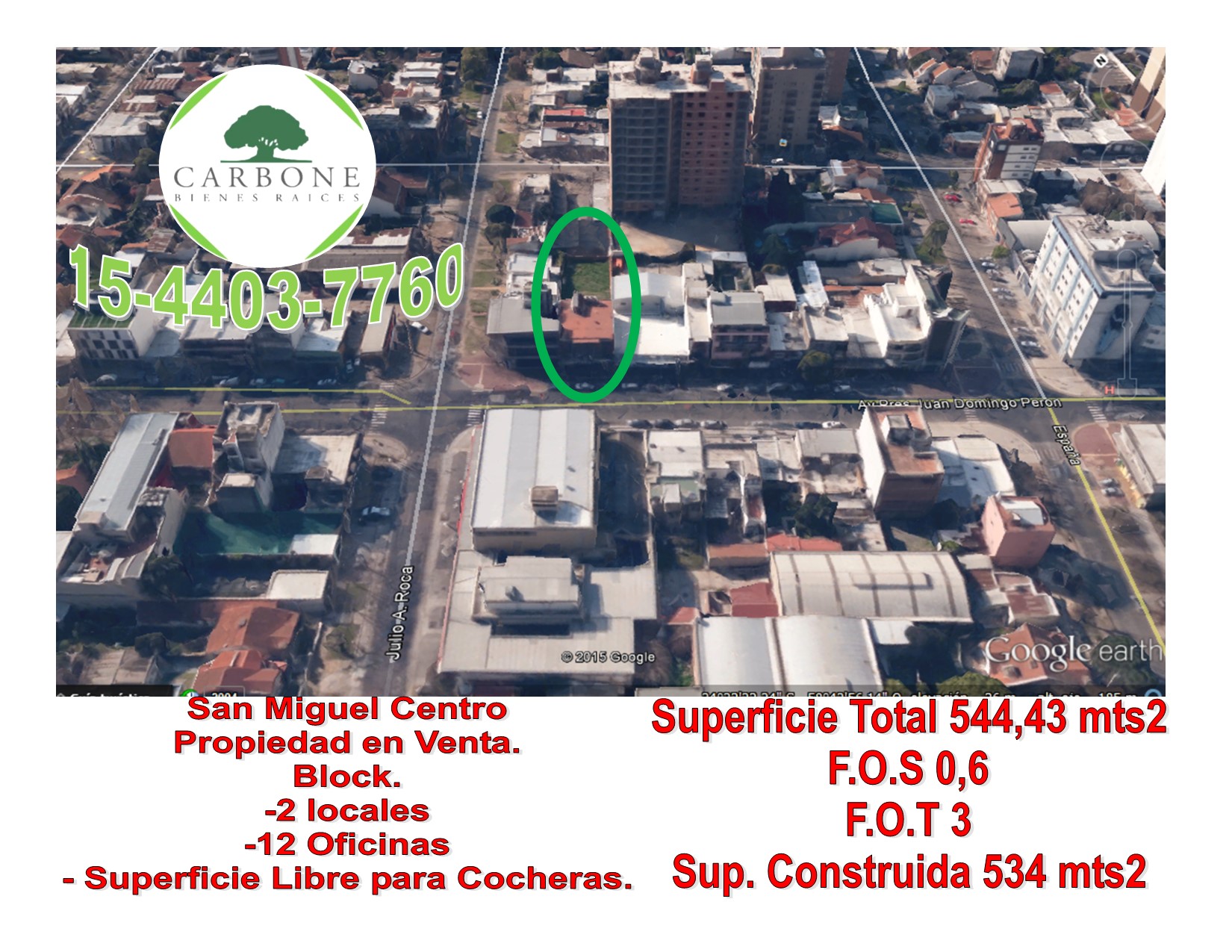 Presidente Juan Domingo Peron 1886. ÚNICO EN LA ZONA Sup 542m2 · San Miguel — foto 3