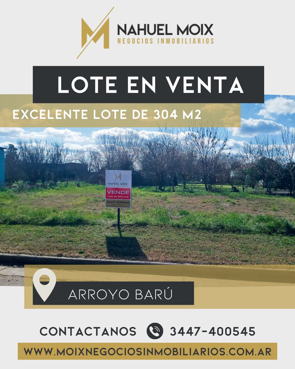 Amplio lote en Arroyo Barú