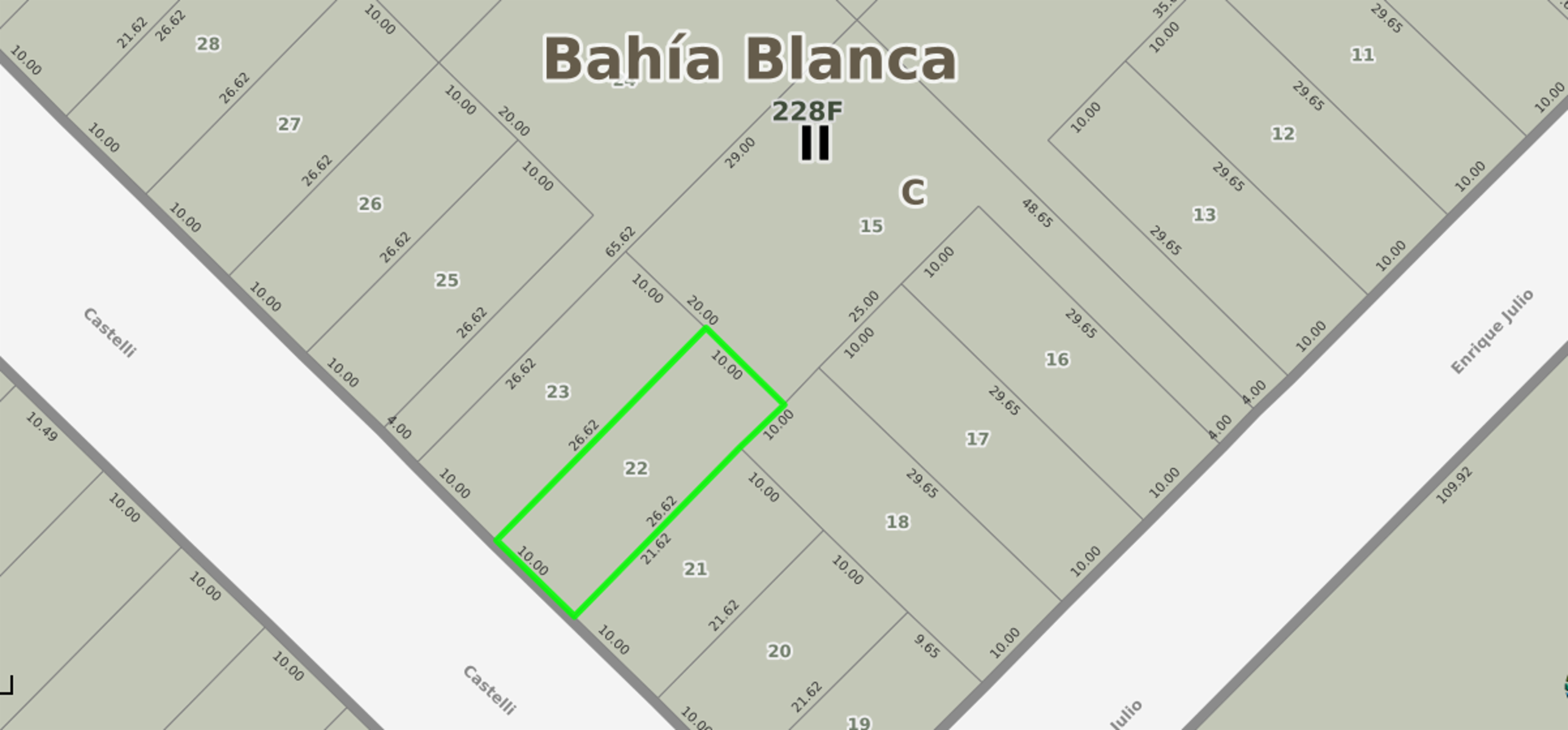 Excelente Lote con posibilidad de salida a 2 calles