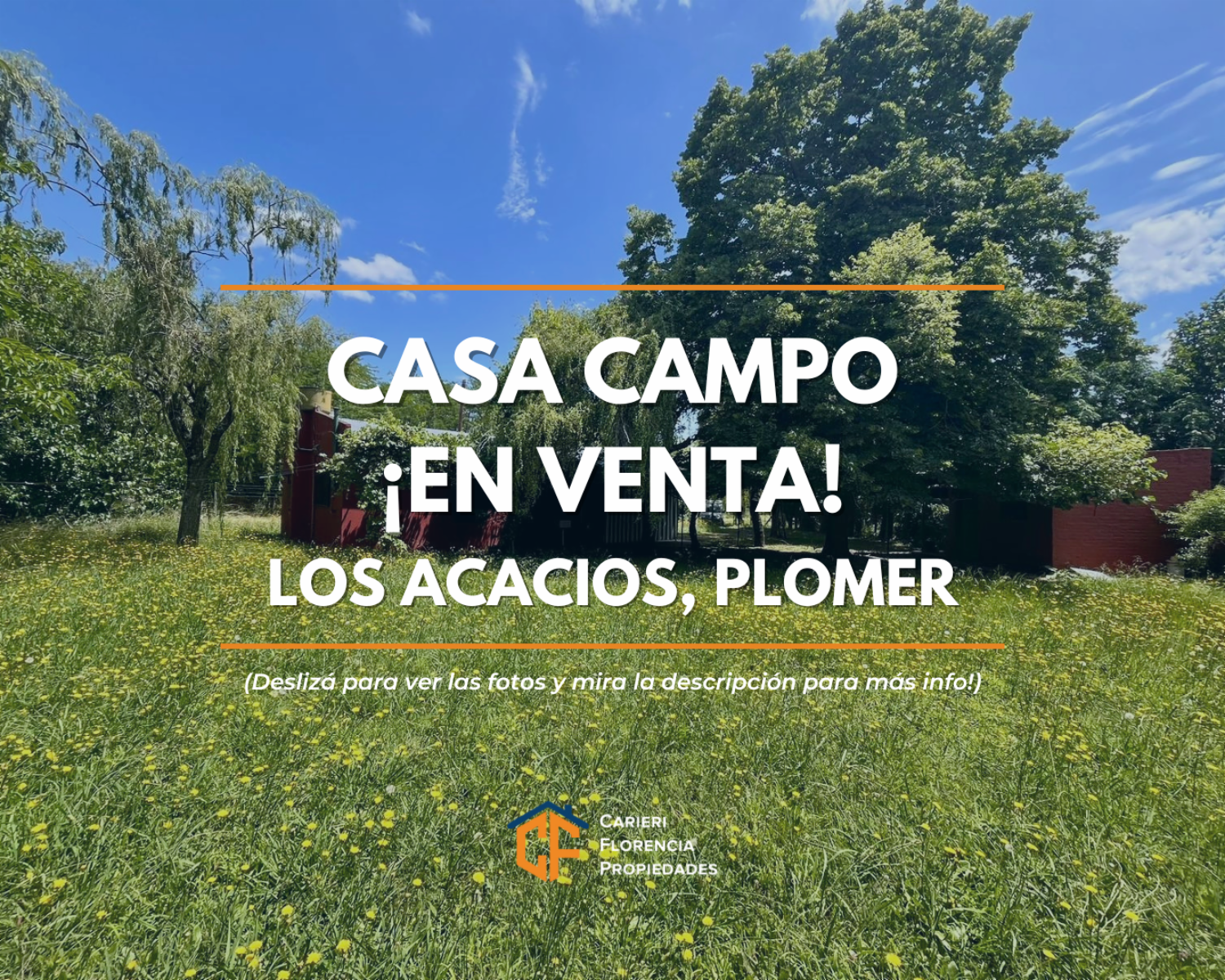 Gran Casa Campo Quinta, en venta, Los Acacios Plomer