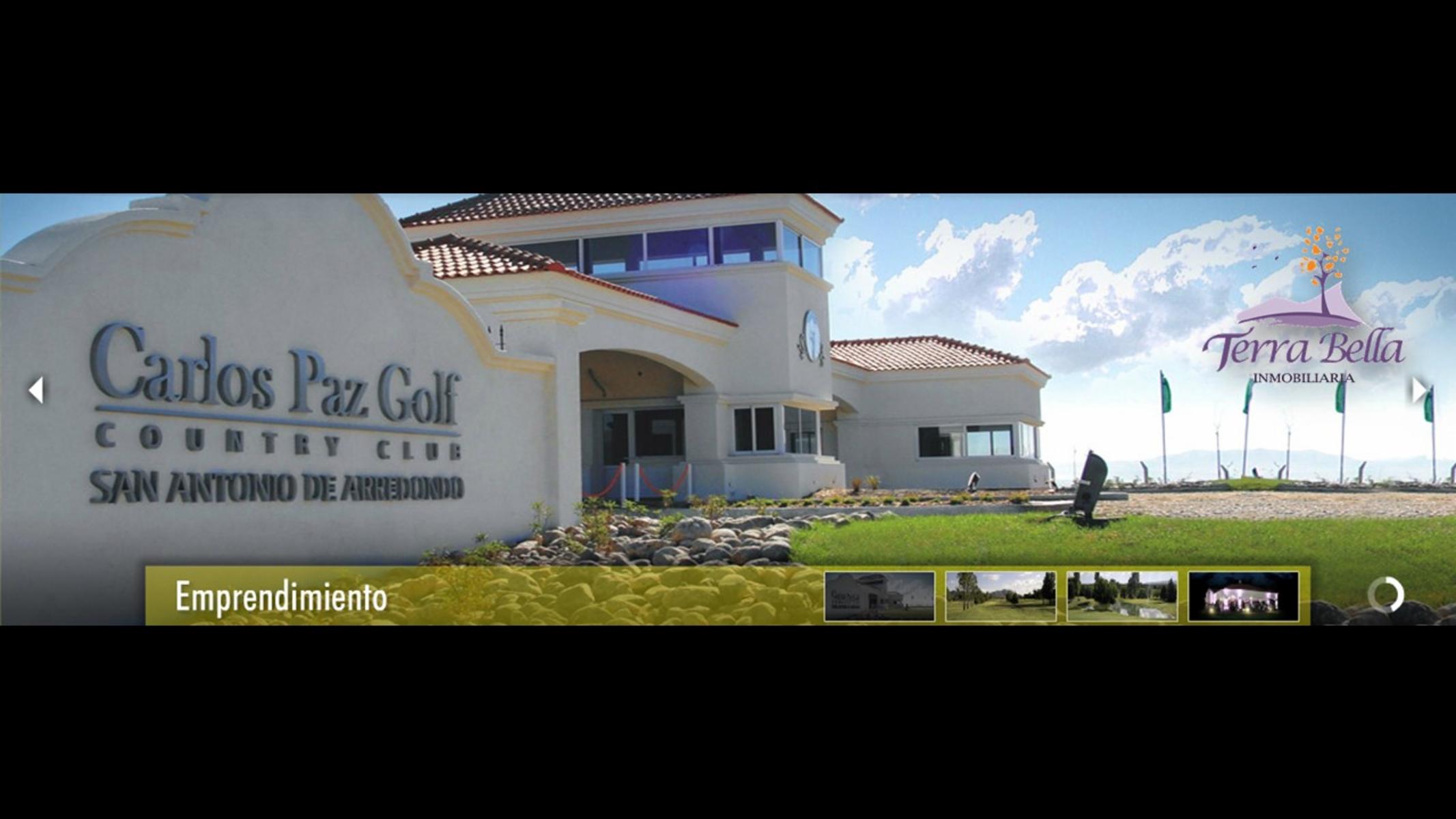 VENTA DE LOTES EN COUNTRY CARLOS PAZ GOLF - SEGURIDAD-GOLF-VISTA