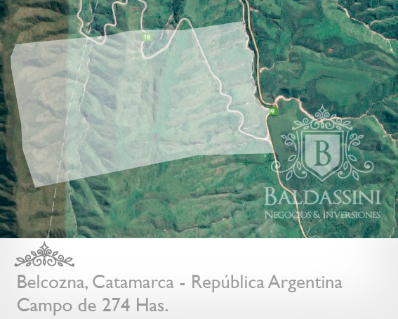 CAMPO DE 274 HAS. EN VILLA DE BALCOZNA - CATAMARCA - CAMPO A DESARROLLAR EN LA VILLA TURÍSTICA MAS IMPORTANTE DE CATAMARCA - LUGAR DE ENSUEÑO