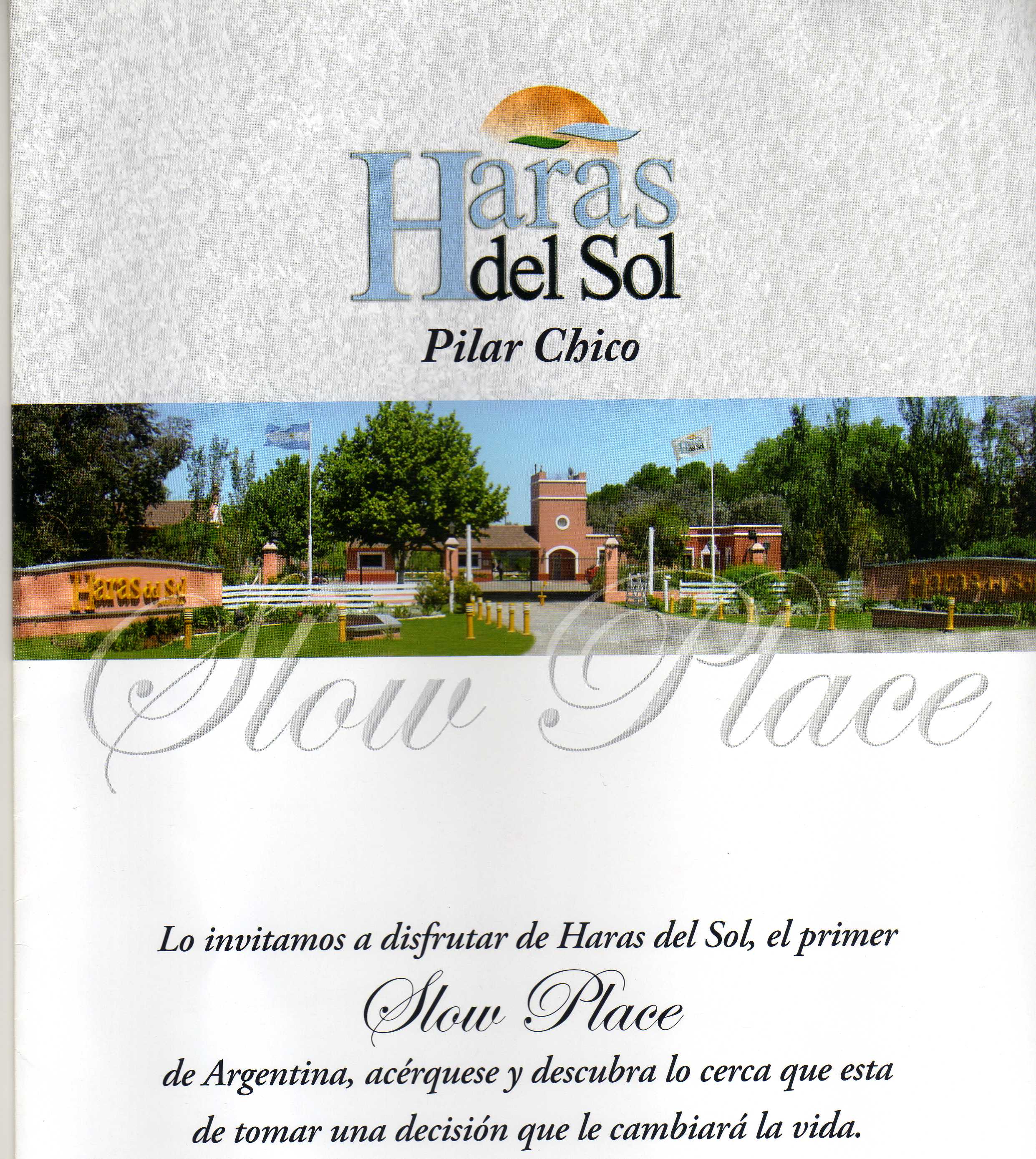 Haras del Sol slow place, lotes con amplias facilidades