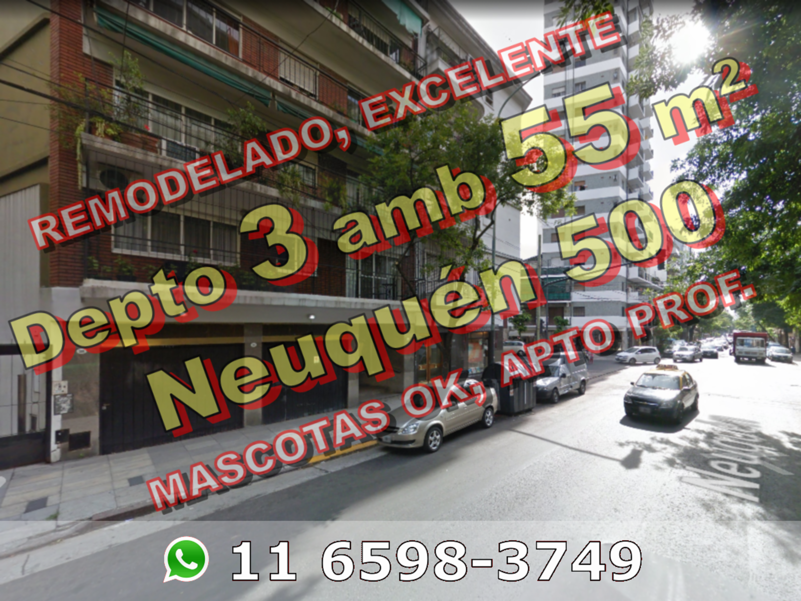 REMODELADO, EXCELENTE - Departamento en Venta en Caballito 3 ambientes 55 m2 - Neuquen 500