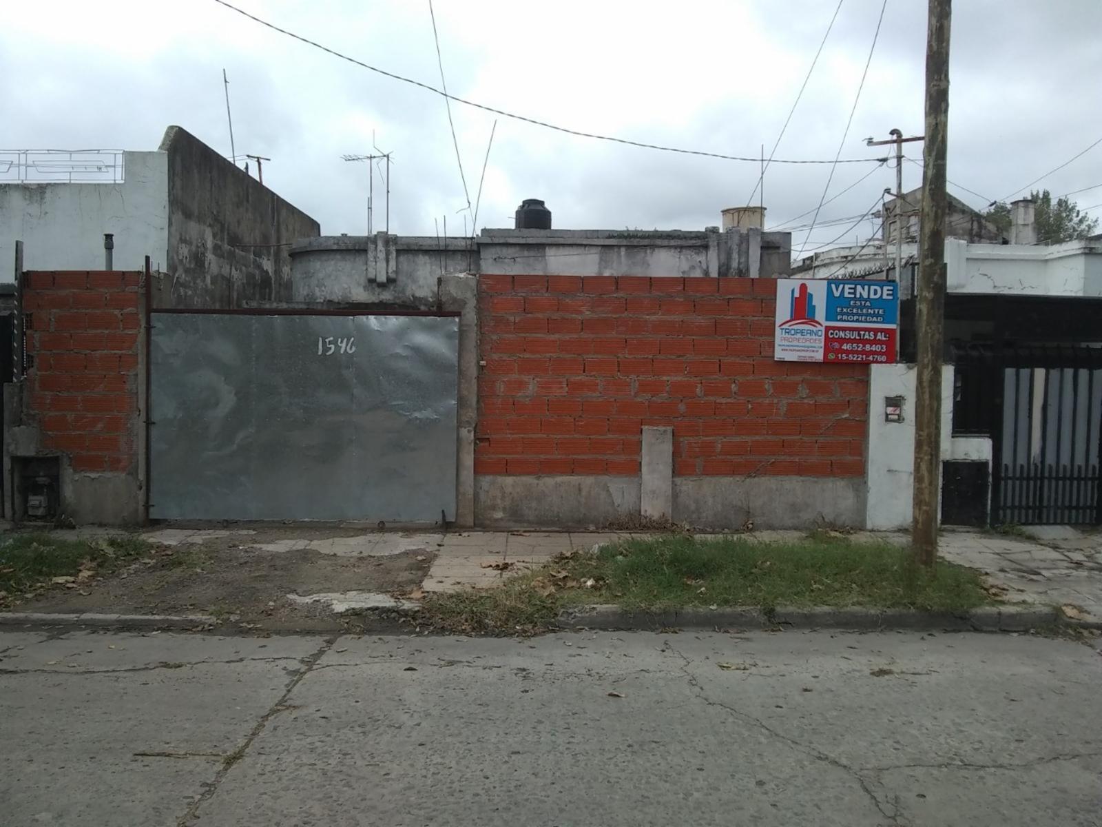 Nuevo valor. En Venta Casa A Reciclar 8.66 x 35 m Zona Ind, La Tablada
