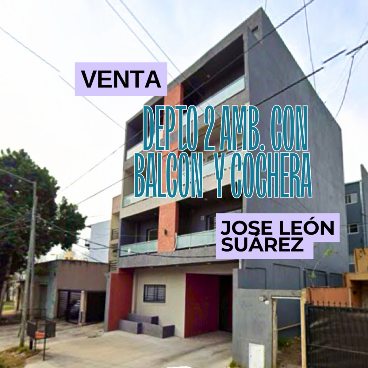 Venta Depto 2 Amb. Con Balcon Y Cochera. Zona Jose Leon Suarez Agregar a favoritos Publicado hace 9 días