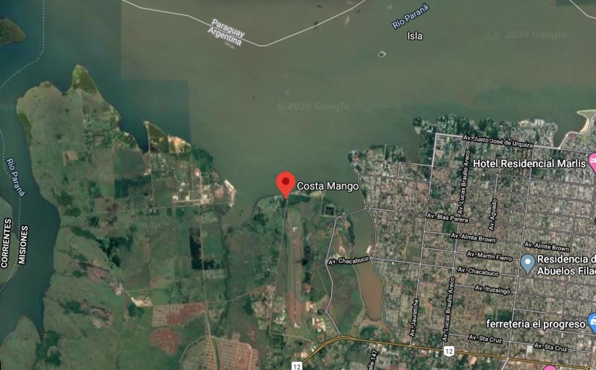 Hermoso terreno sobre el Río Paraná en Condominio Barrio Cerrado Costa Mango en Posadas Misiones