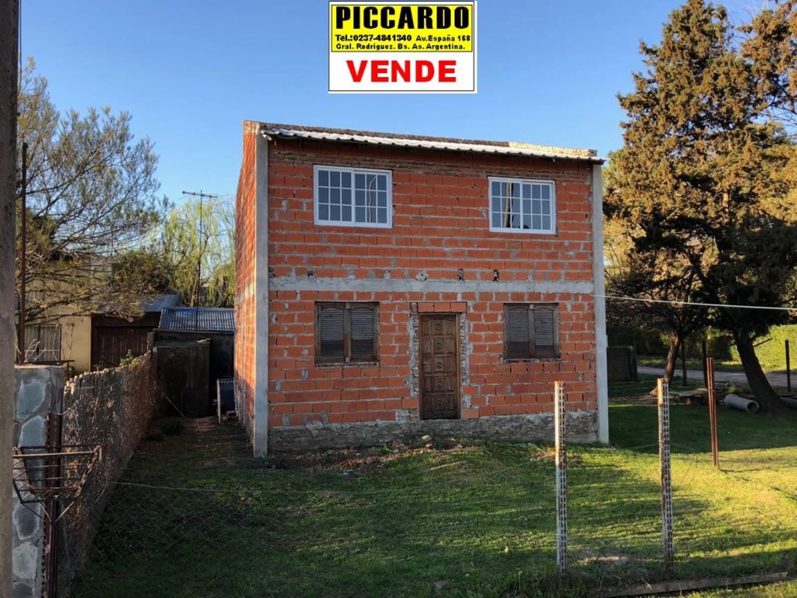 CASA A TERMINAR EN VENTA Bº SANTA MATILDE REF. BR52 GRAL. RODRIGUEZ PICCARDO