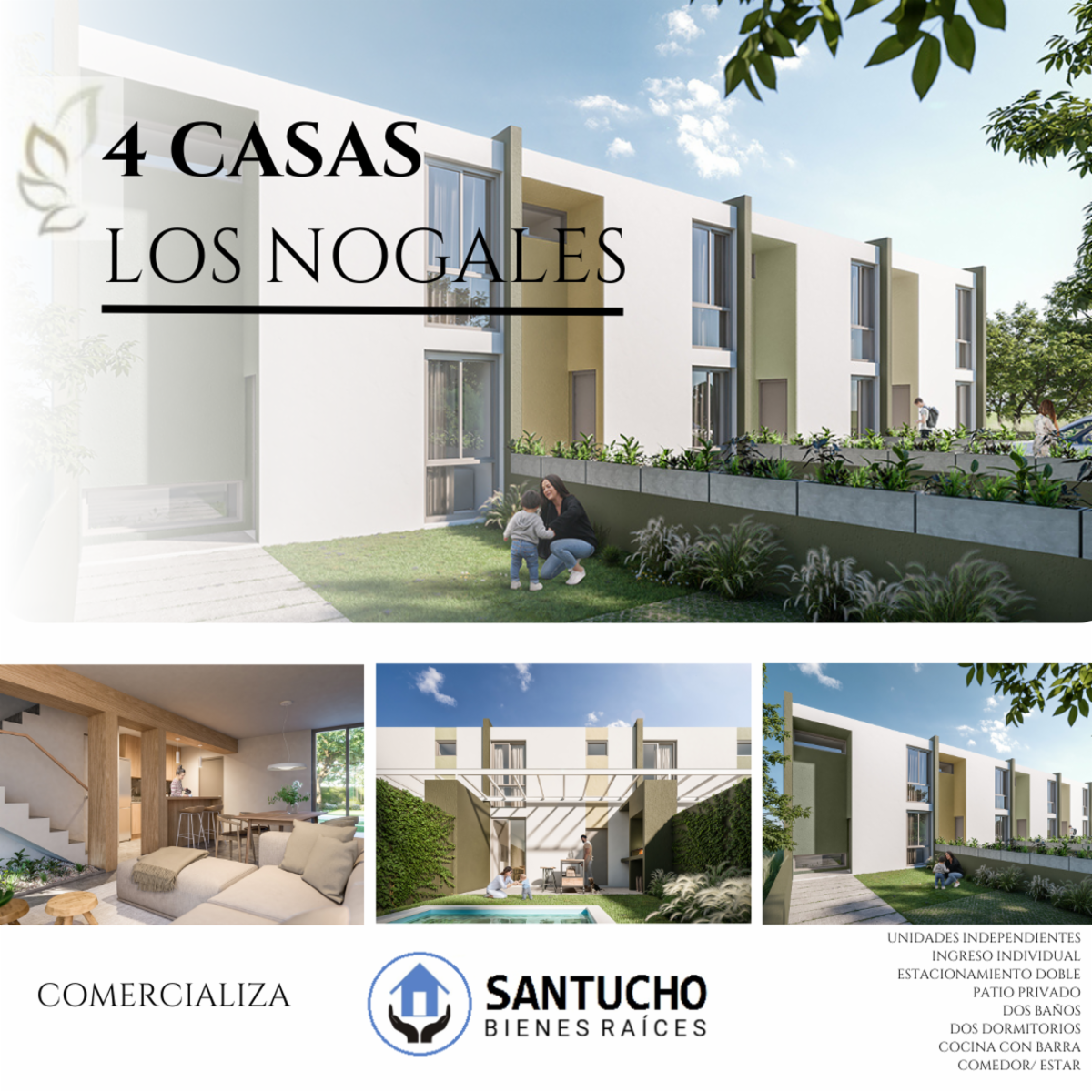 PROPIEDAD EN VENTA: 4 CASAS LOS NOGALES