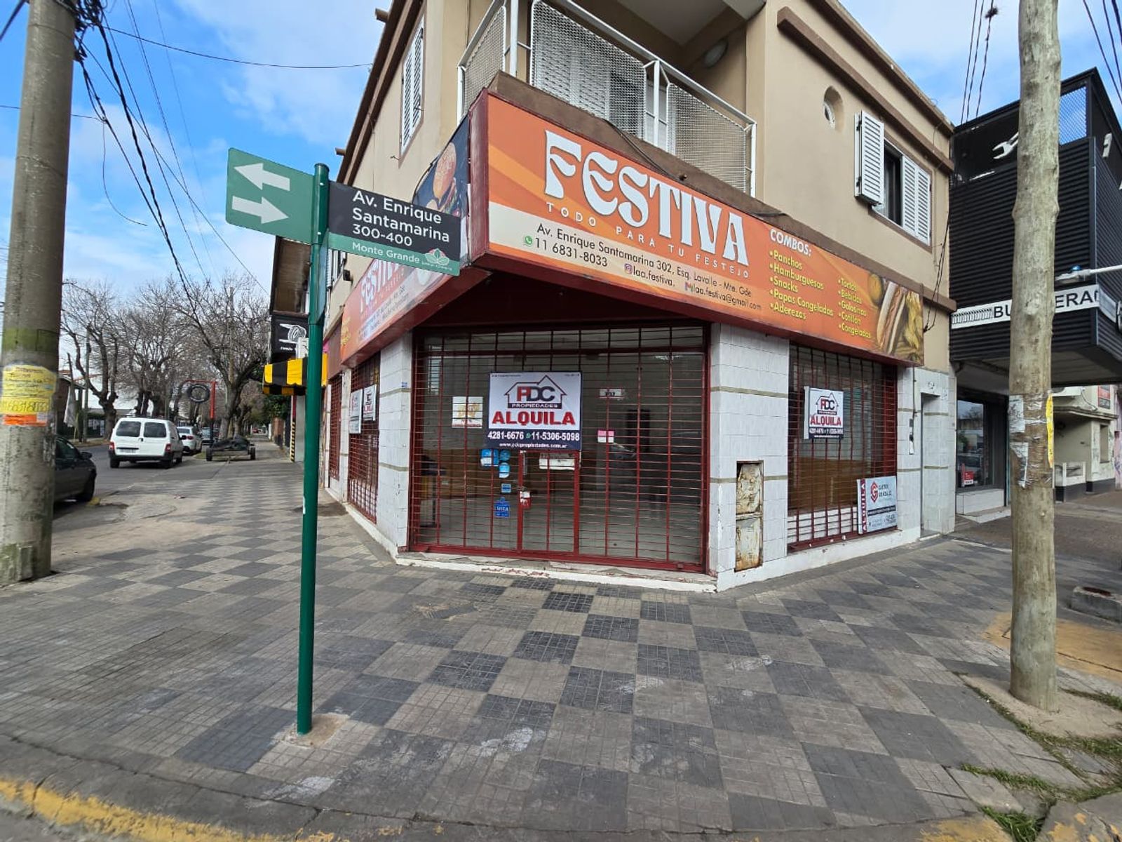 ALQUILER DE LOCAL EN ESQUINA SOBRE SANTAMARINA EN MONTE GRANDE - 50 M²