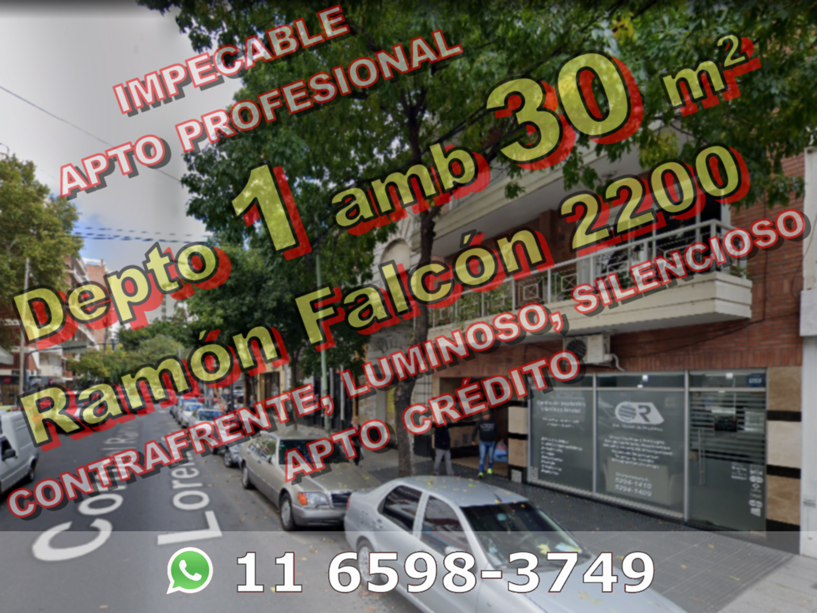 IMPECABLE - Departamento apto profesional en Venta en Flores monoambiente 30 m2 al contrafrente - Ramón L Falcón 2200