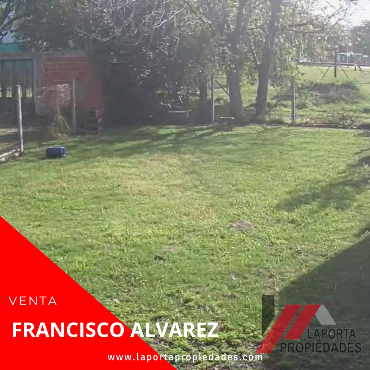LOTE A LA VENTA EN FRANCISCO ALVAREZ