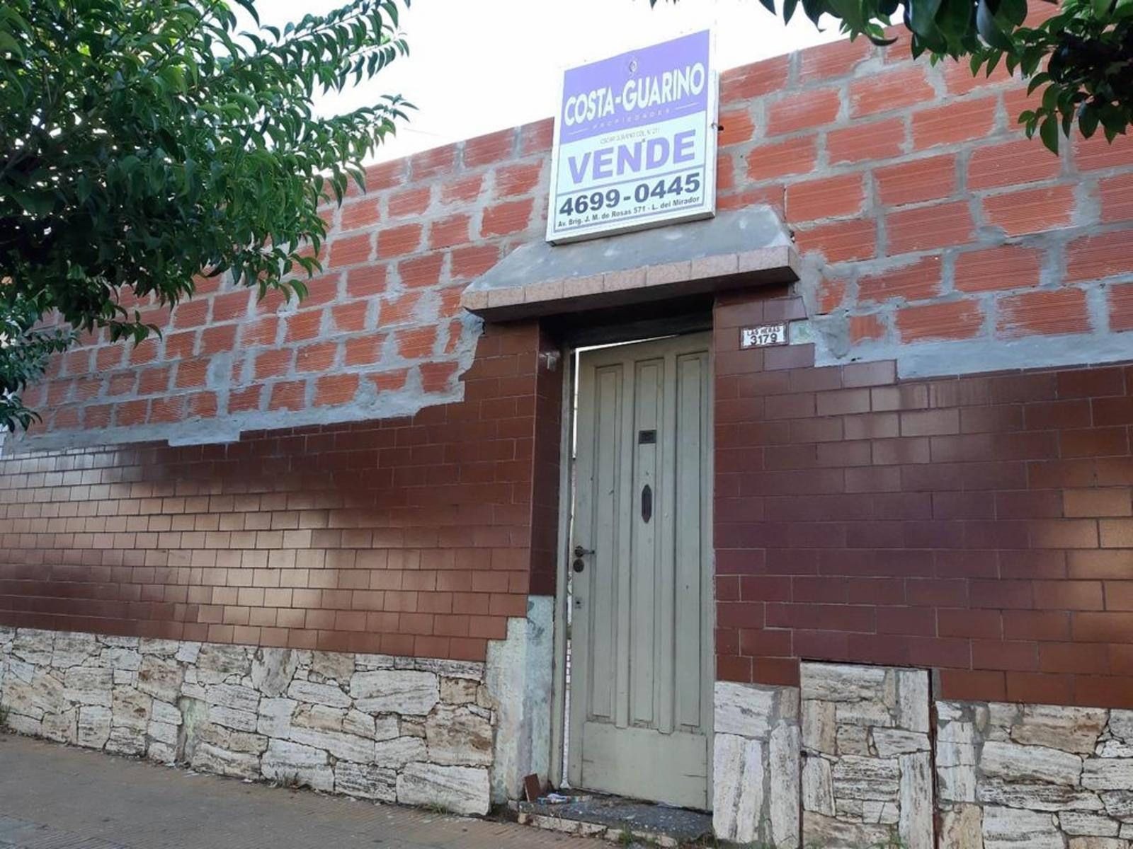 TERRENO DE 360 M² (8,66 X 41,50) CON VIVIENDA UNIFAMILIAR, PATIO Y GALPÓN EN EL FONDO
