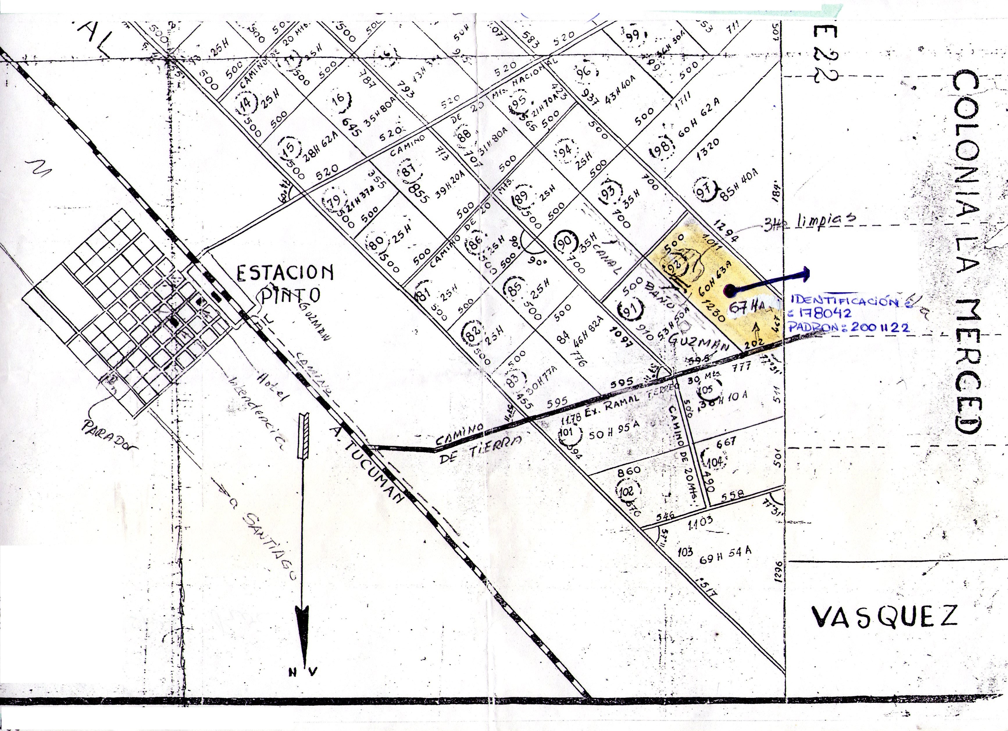 Campo en venta en Pinto, 67 has de monte, Santiago del Estero, Argentina