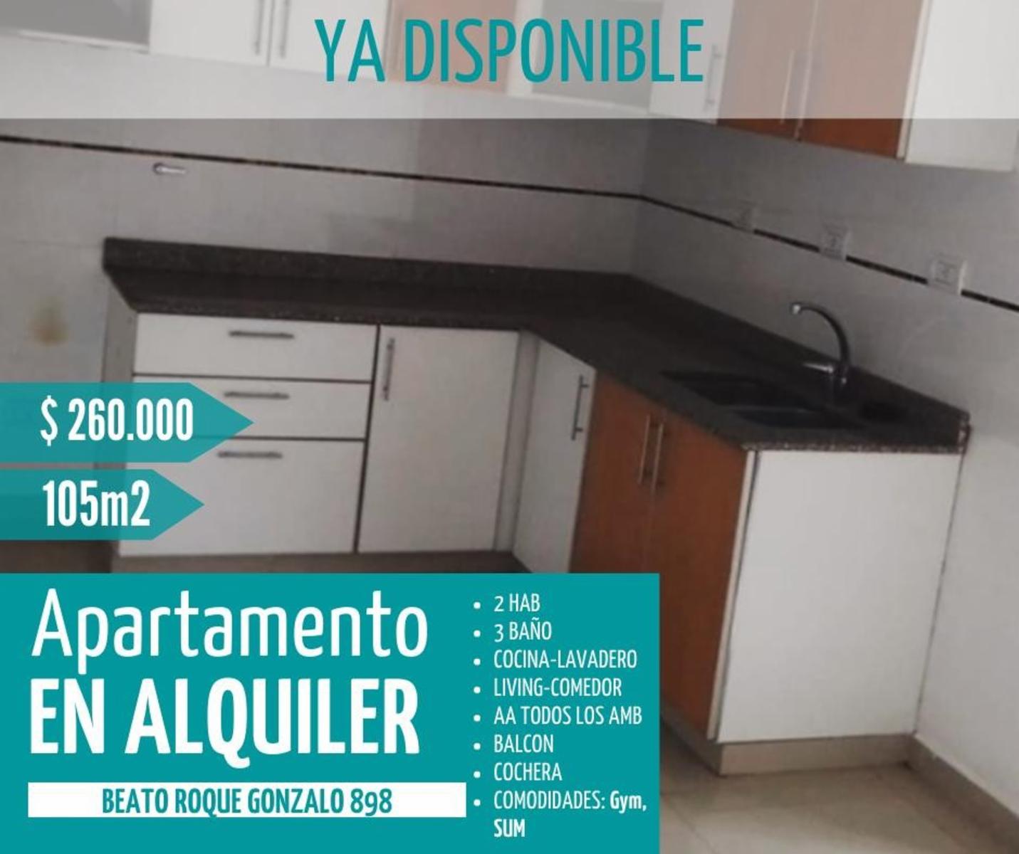 Departamento en Alquiler en Villa Sarita