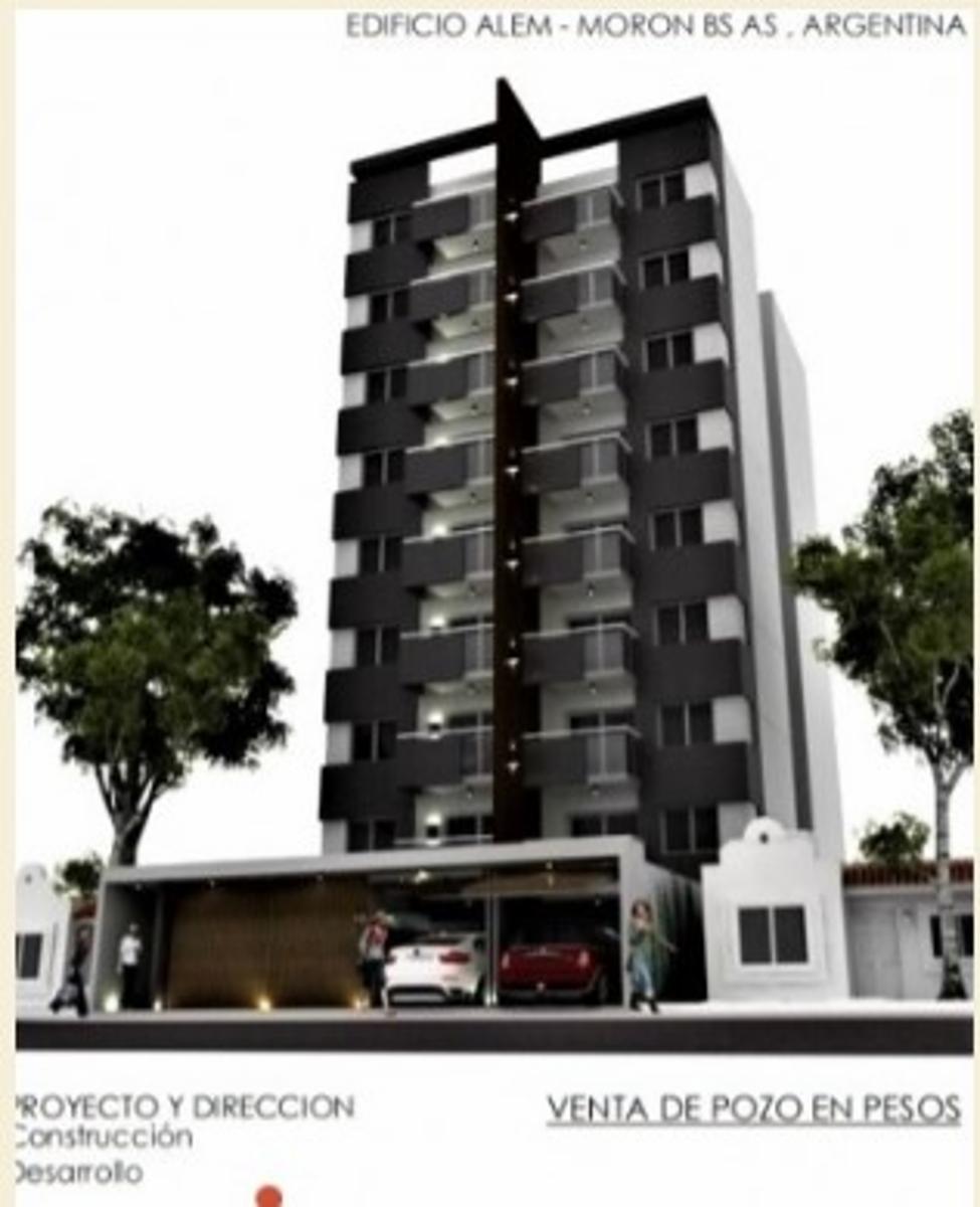DEPARTAMENTO DE DOS AMBIENTES DE POZO ENTREGA a mediados de 2021 EN EXCELENTE ZONA DE MORON NORTE