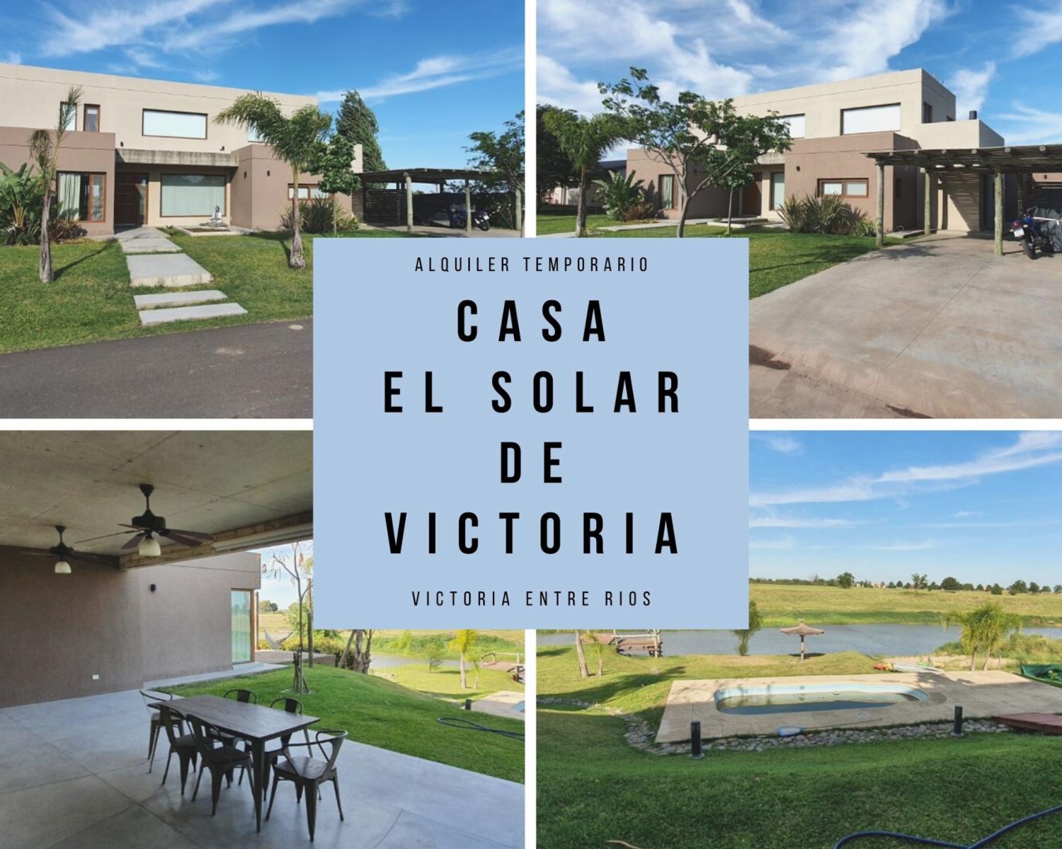 Alquiler temporario - Casa Barrio Náutico Privado El Solar de Victoria -Victoria, Entre Ríos