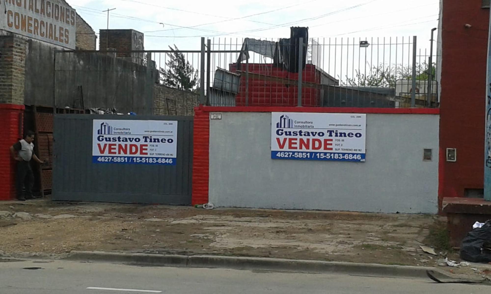 IDEAL INVERSORES – TERRENO SOBRE AV. GAONA DE 400m² APTO CONSTRUCCIONES DE HASTA 25 M² DE ALTURA