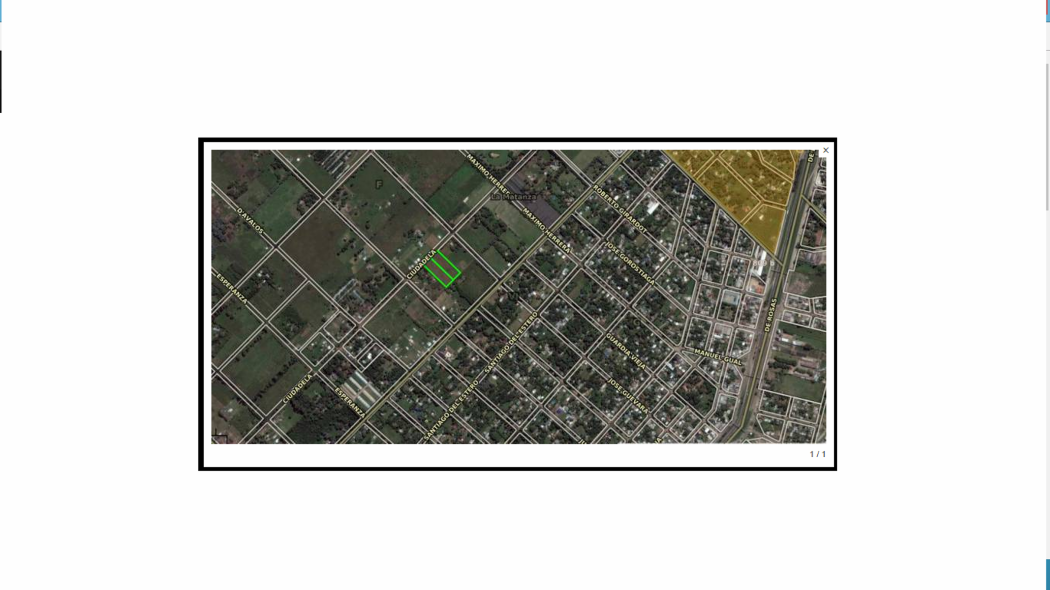 Terreno en venta km. 41 Virrey del Pino