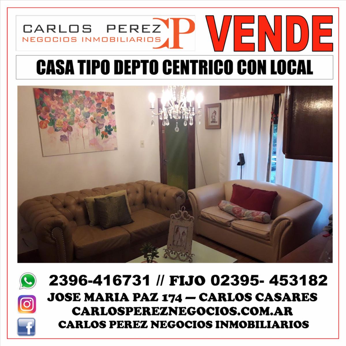 VENTA DE CASA CÉNTRICA CON LOCAL.