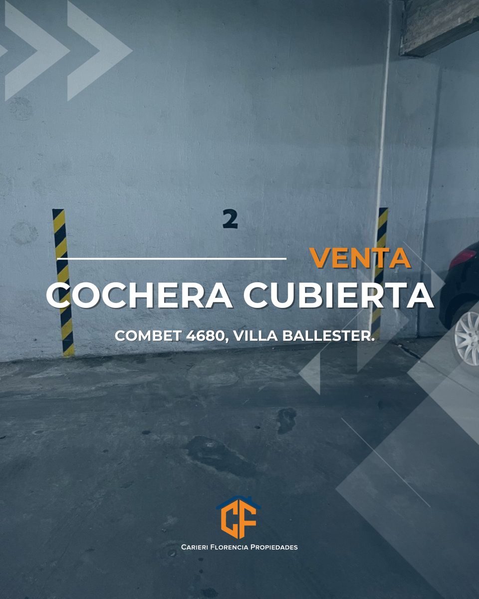 Venta De Cochera Cubierta En Zona Villa Ballester