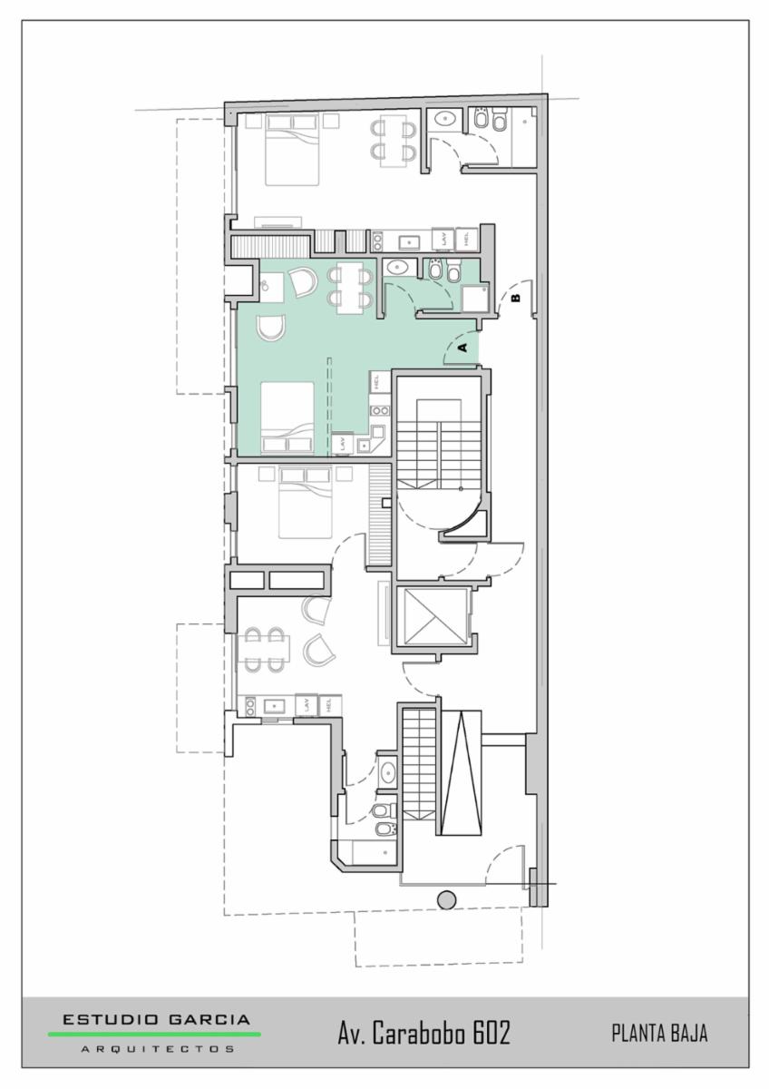 PARQUE CHACABUCO  VENTA ESTUDIO PROFESIONAL. CARABOBO AL 600 PB°A.