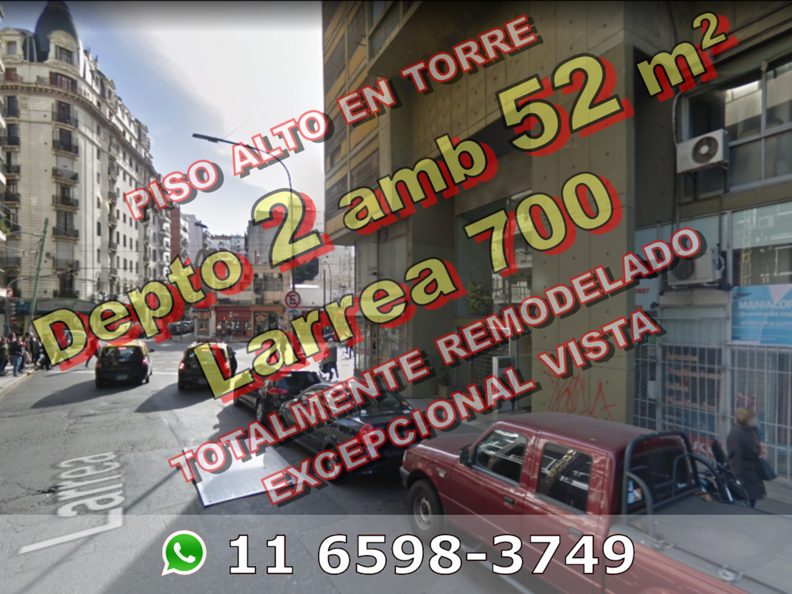 PISO ALTO EN TORRE - Departamento en Venta en Barrio Norte, 2 ambientes 52 m2 - Larrea 700