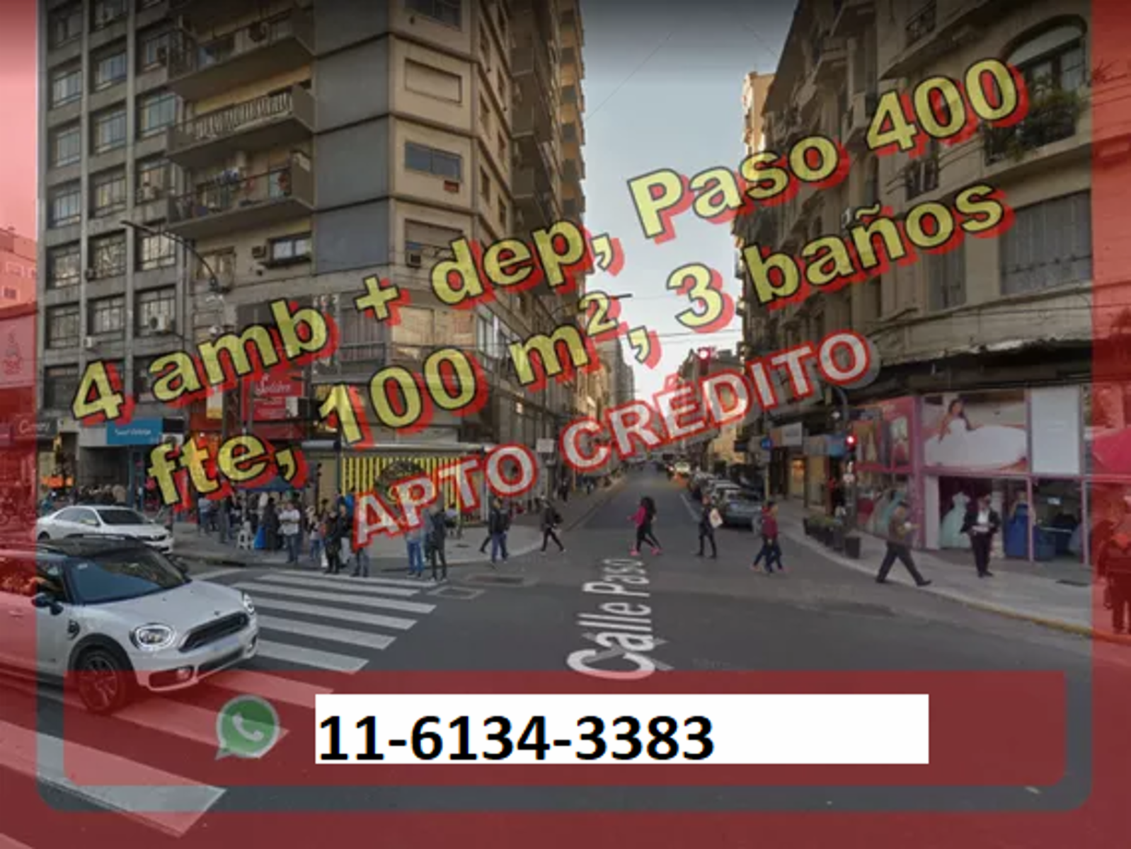 IMPONENTE 4 AMBIENTES CON DEPENDENCIA AL FRENTE EN BALVANERA