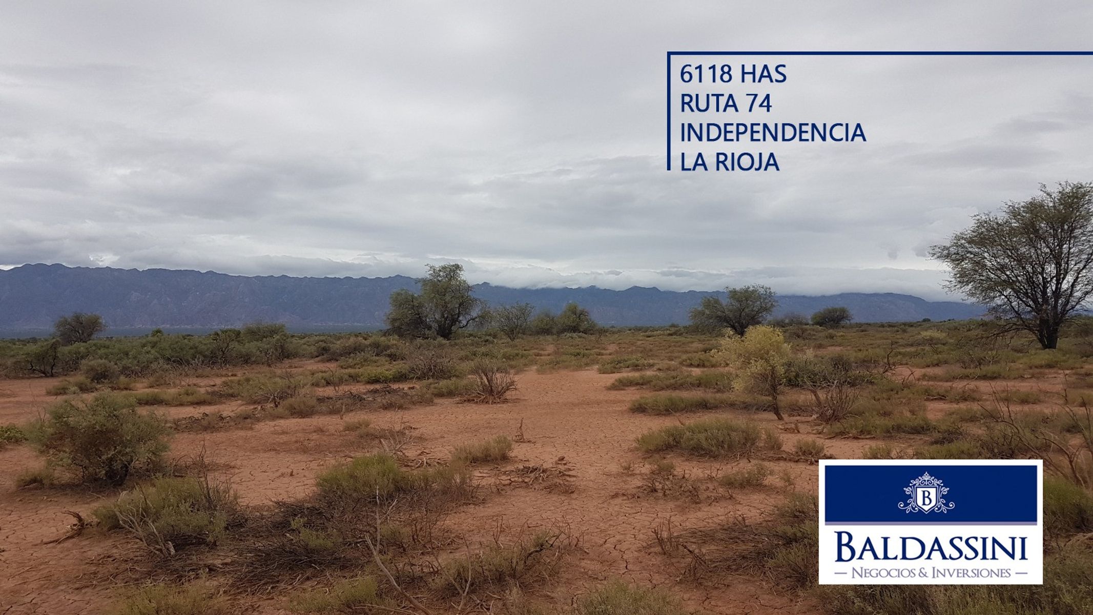 CAMPO IDEAL PARA PROYECTO DE ENERGIA ELECTRICA SOBRE RUTA 74