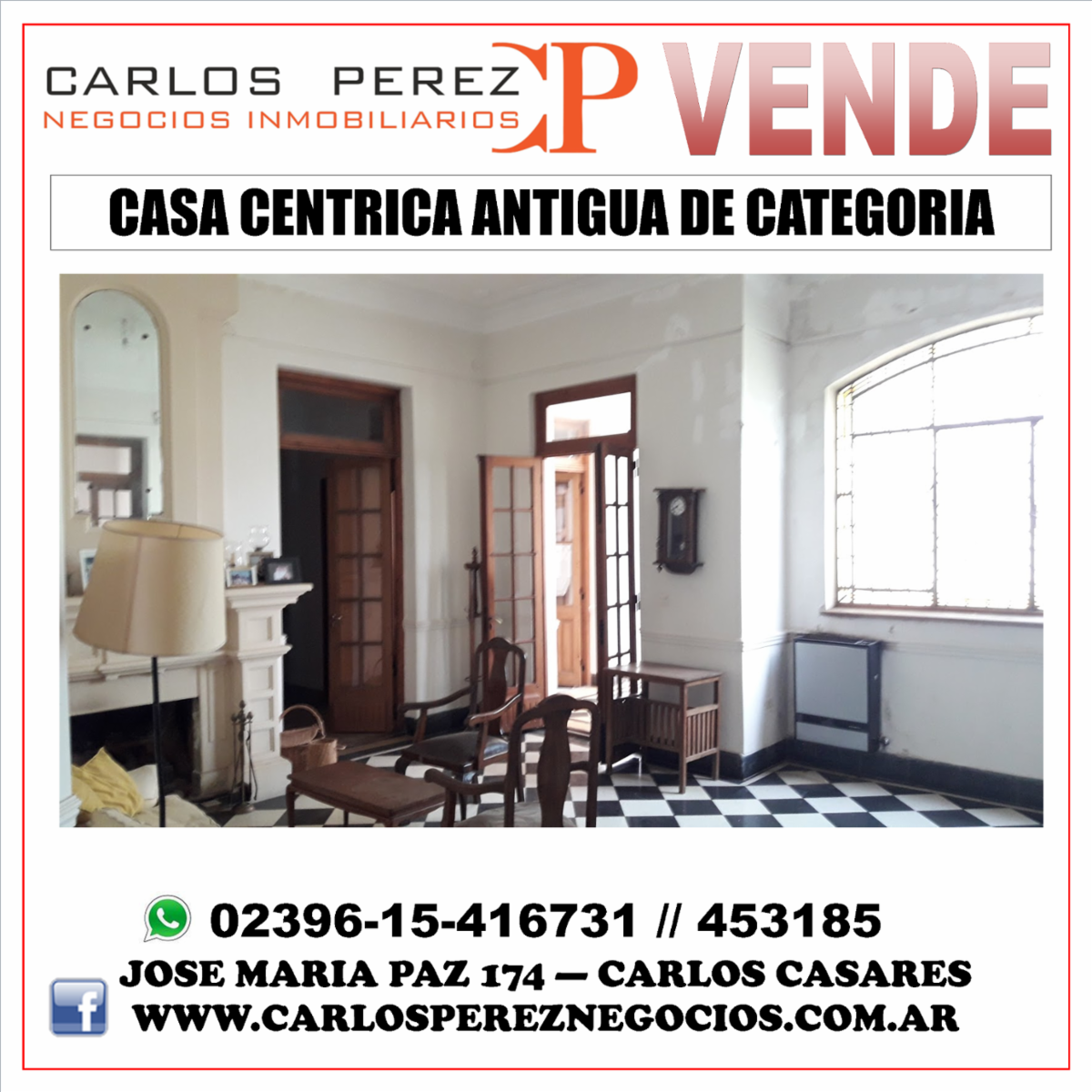 CASA CÉNTRICA, ANTIGUA, DE GRAN CATEGORÍA