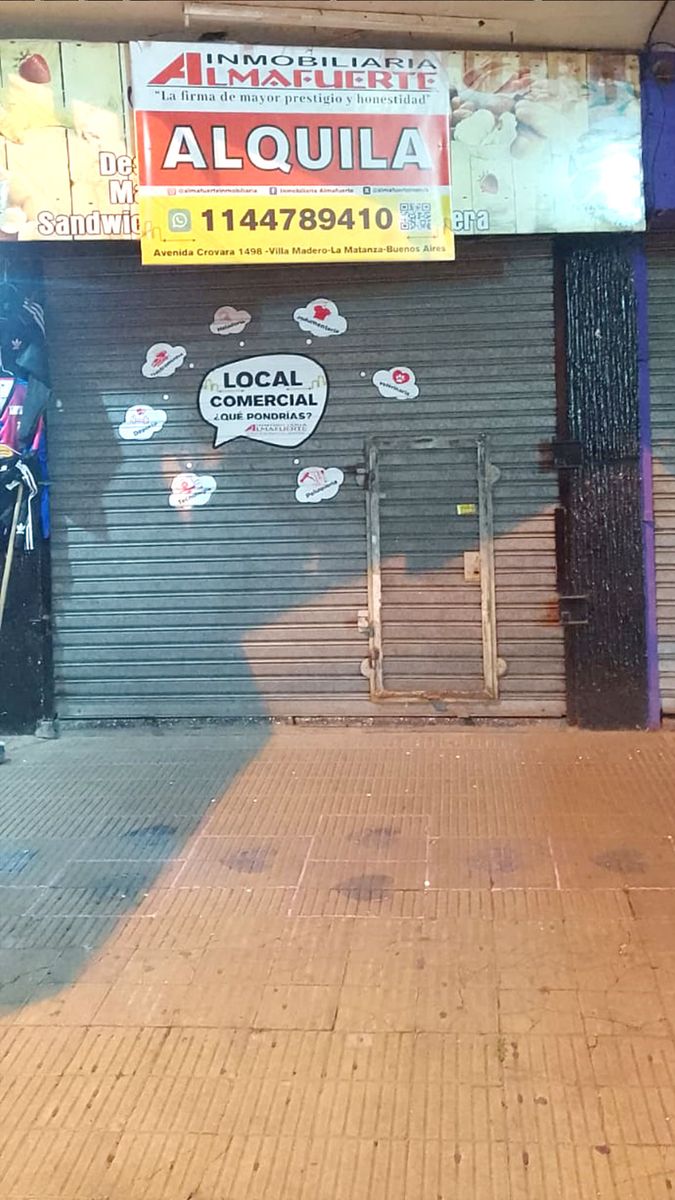 ALQUILER Local Comercial a metros de Av. Crovara