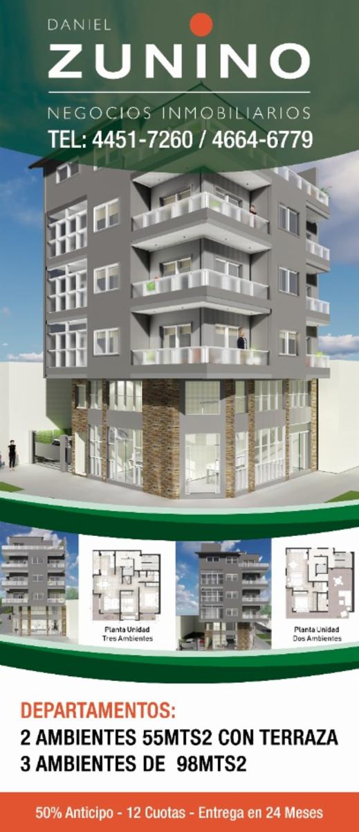 Excelente departamento de tres ambientes en construcción 2do piso