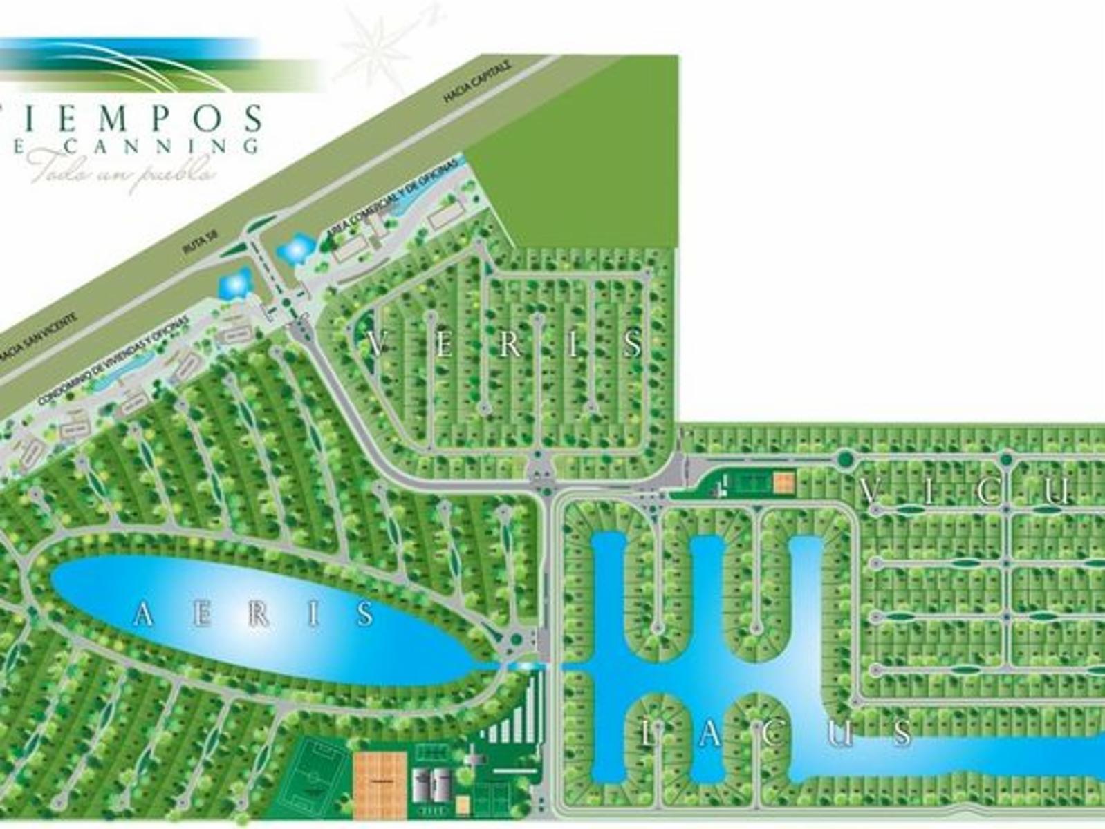 CANNING :COUNTRY TIEMPOS DE CANNING, LOTE DE 138 MTS 2, BARRIO VERIS 