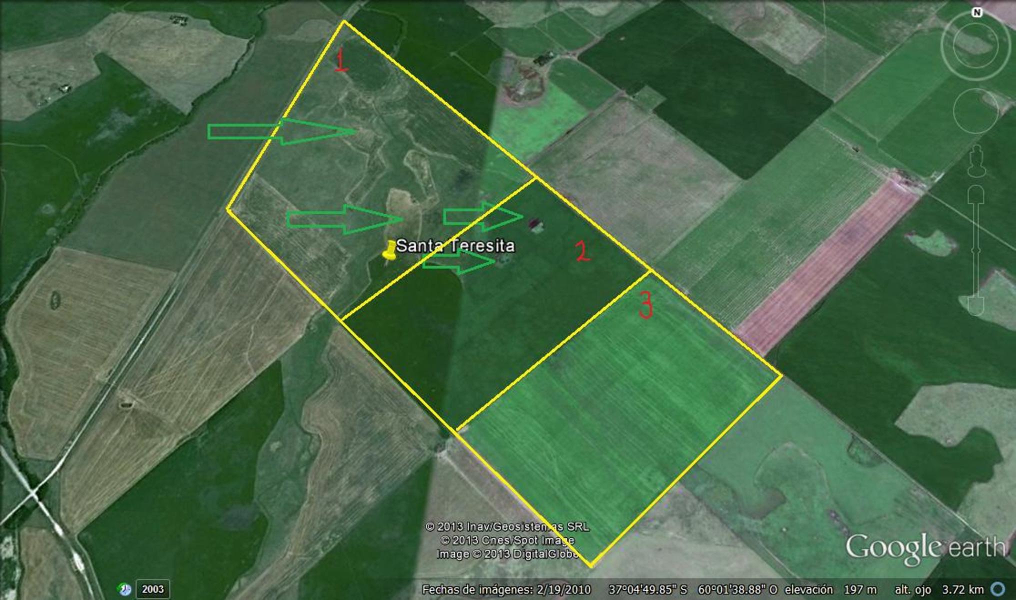 AZUL: CAMPO SANTA TERESITA, APTO SIEMBRA, 324 HECTAREAS. SE ESCUCHA PROPUESTA RAZONABLE