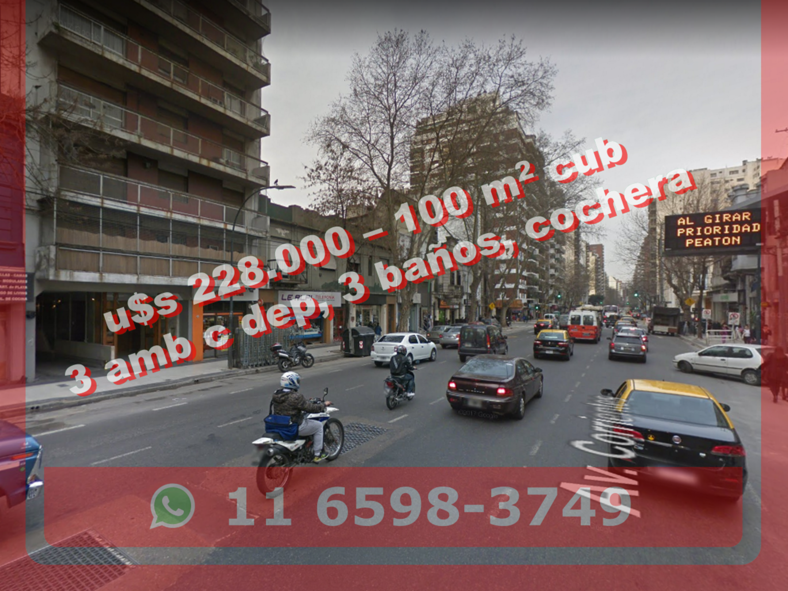 Departamento en Venta A REFACCIONAR en Almagro 3 ambientes c dependencia, 3 baños, con cochera – Corrientes 4100