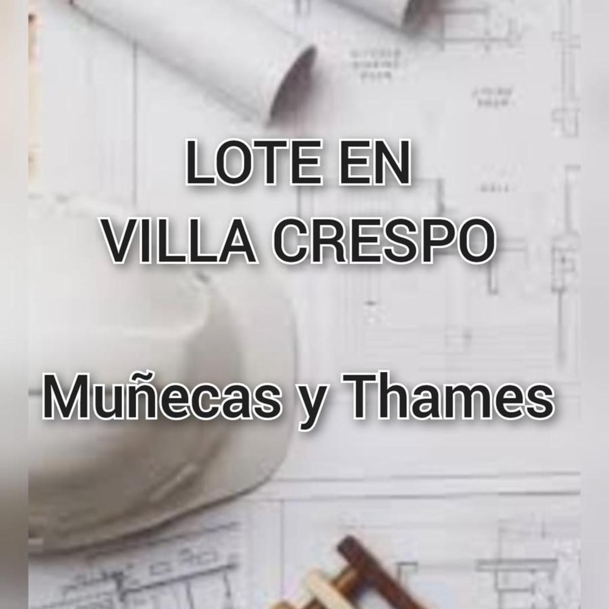 TERRENO EN VENTA - VILLA CRESPO