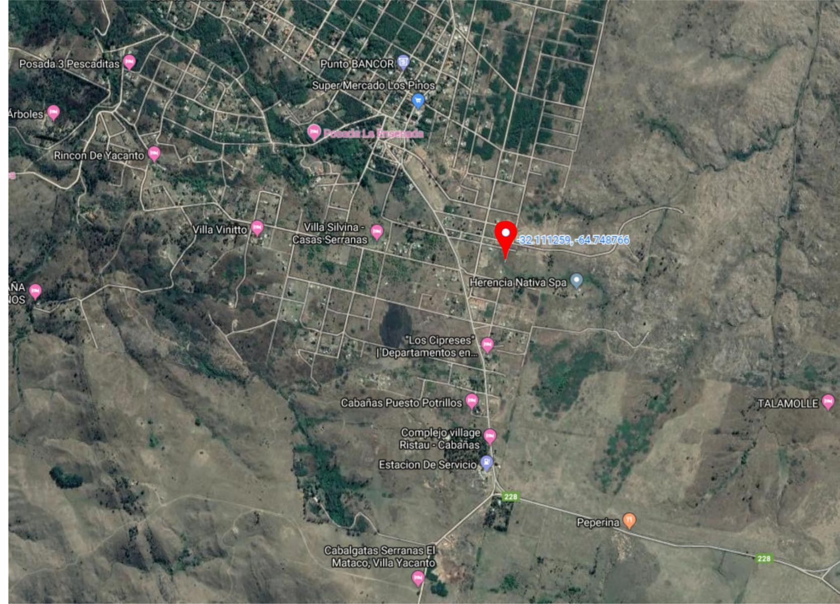 Lote en Villa Yacanto