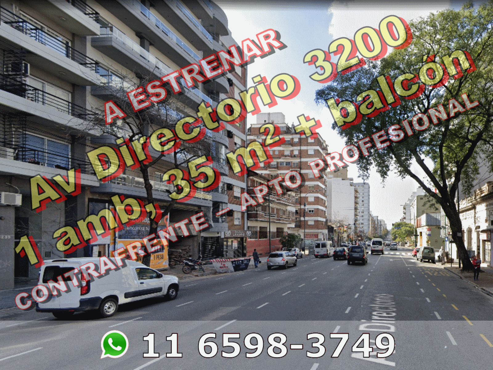 NUEVO PRECIO - A ESTRENAR - Monoambiente en Flores 1 ambiente 35 m2 contrafrente + balcón - Av Directorio 3200
