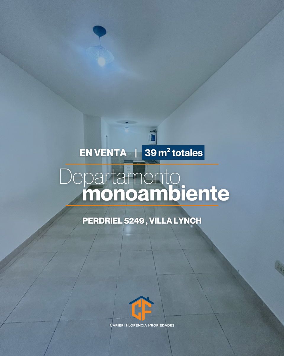 Venta De Amplio Departamento Monoambiente En Villa Lynch