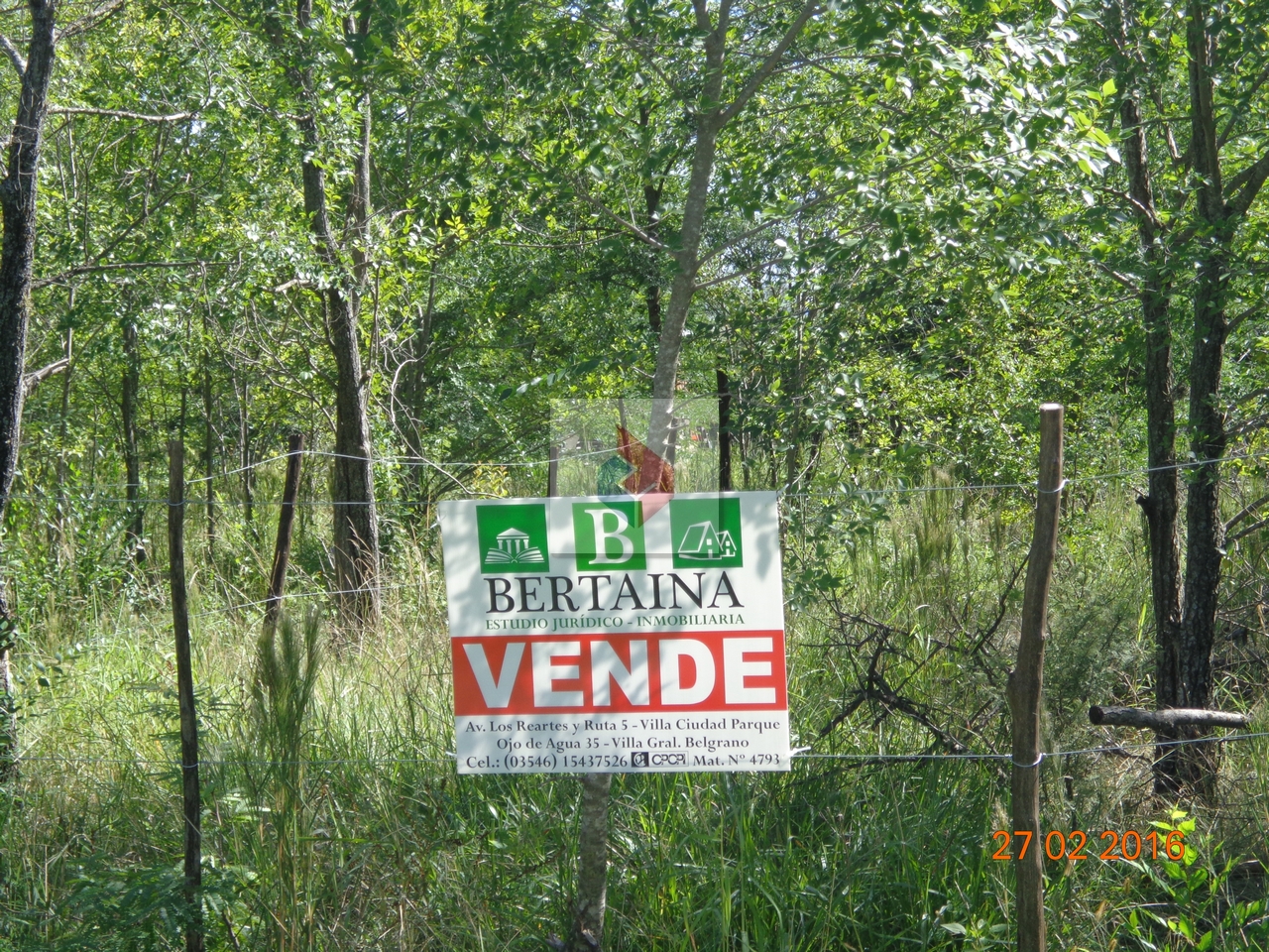 Terreno sobre Calle San Pedro S/N. Lote 19 de la Mz. of 80 · Calamuchita — foto 4