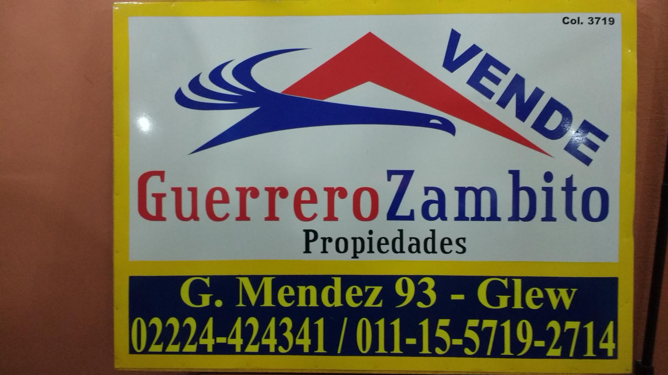 Lote de terreno a 7 cuadras de estación Glew Este sobre asfalto