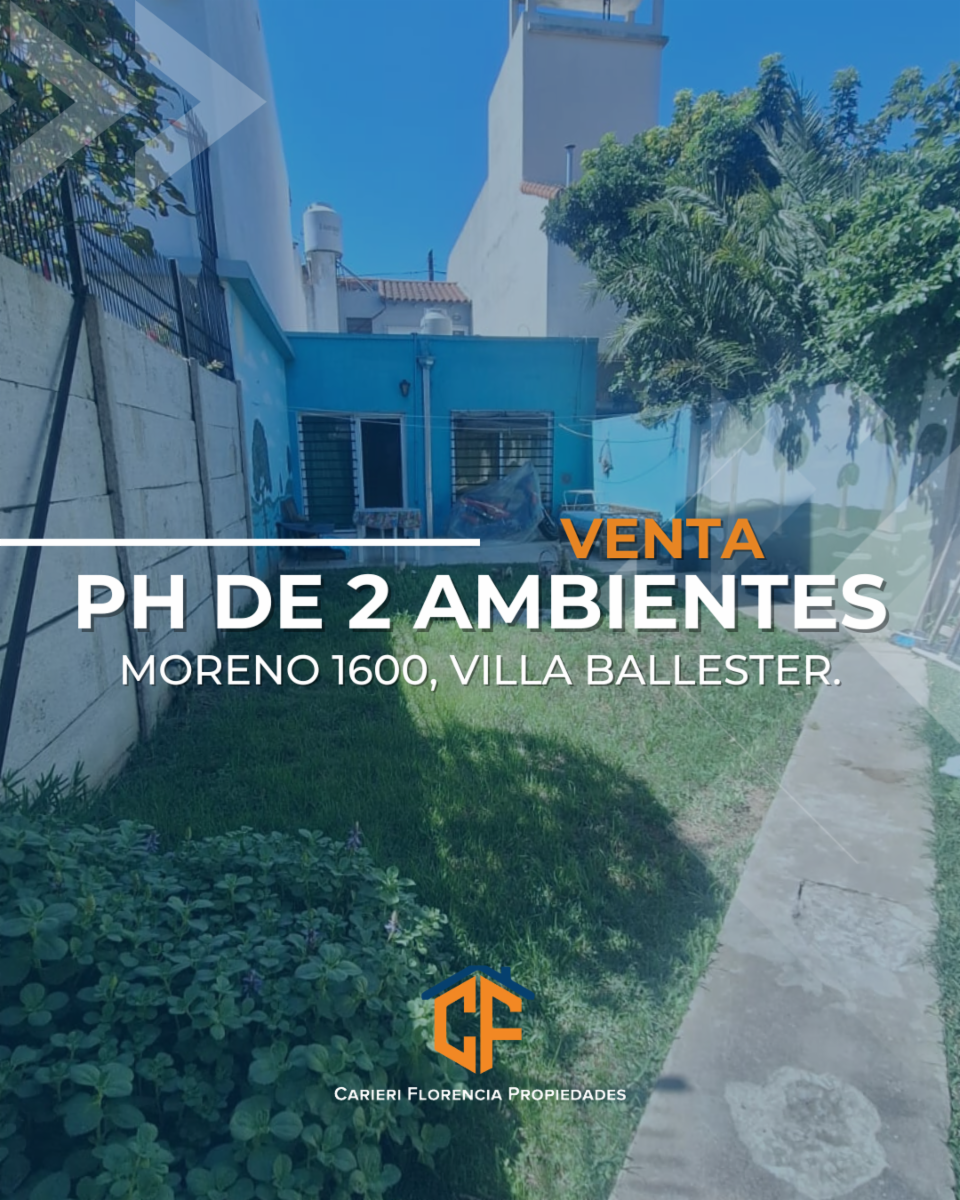 PH DE 2 AMBIENTES CON AMPLIO FONDO, EN VENTA, ZONA VILLA BALLESTER